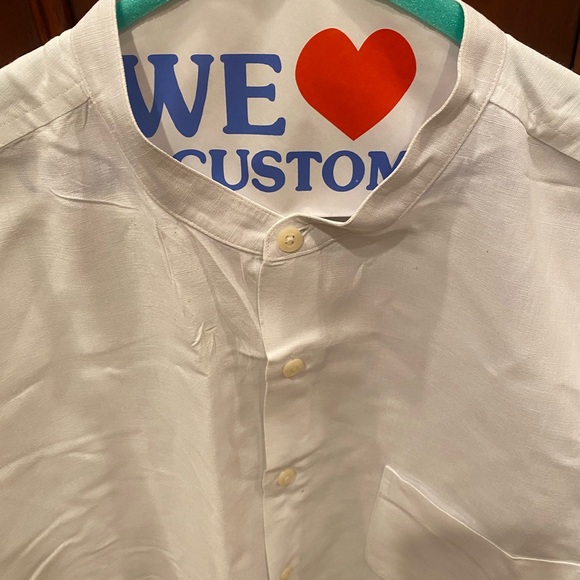 Club Room Banded Collar Shirt - Picture 2 of 4